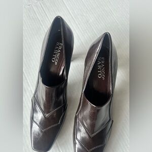 FRANCO SARTO Women's Size 9 Brown Patent Pumps L-Tapas